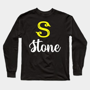 I'm A Stone ,Stone Surname, Stone Second Name Long Sleeve T-Shirt